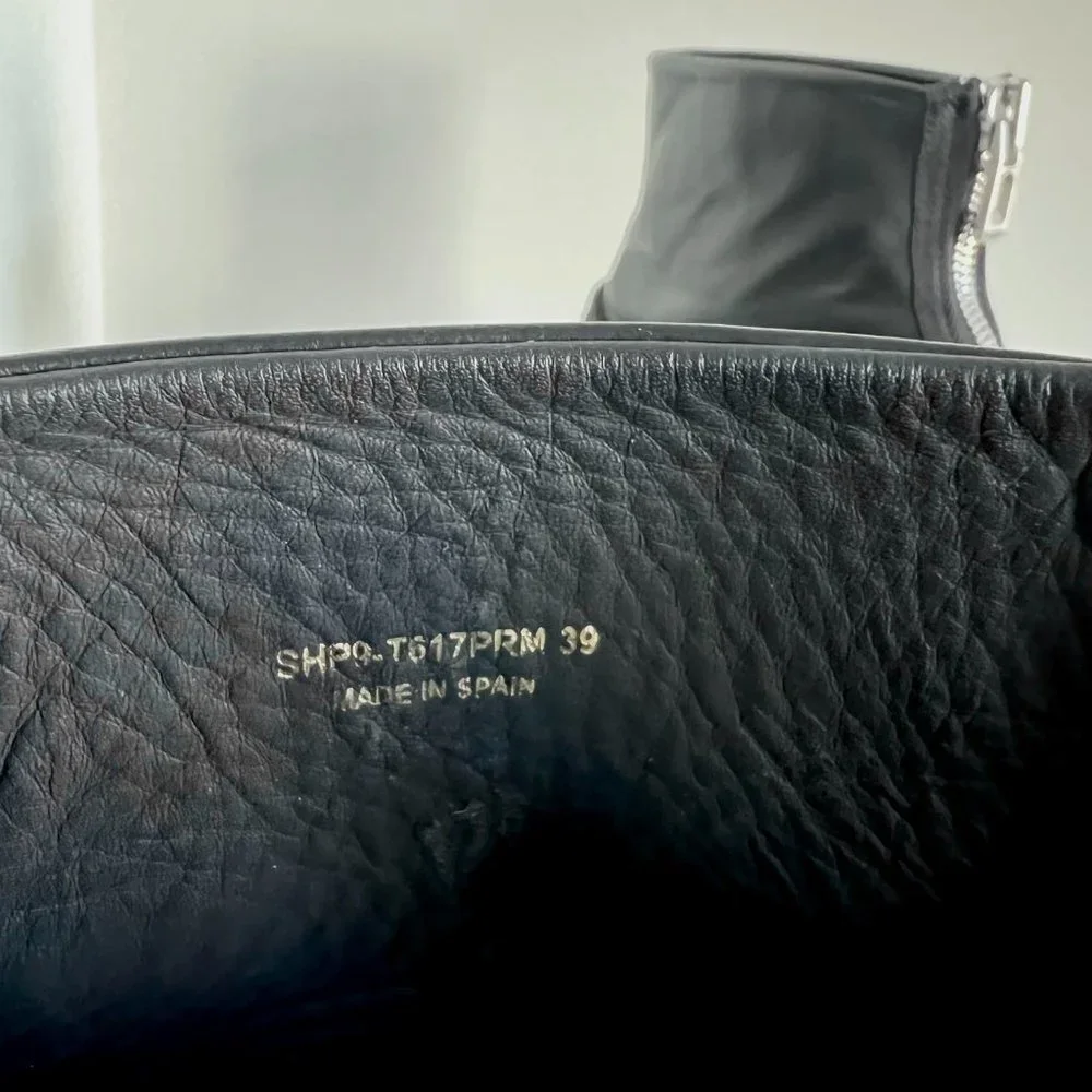 3.1 Phillip Lim black zip up Lela combat lugged platform ankle boots - Picture 7 of 14